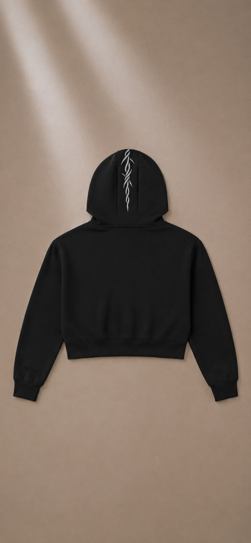 Signature Cropped Zip Hoodie
