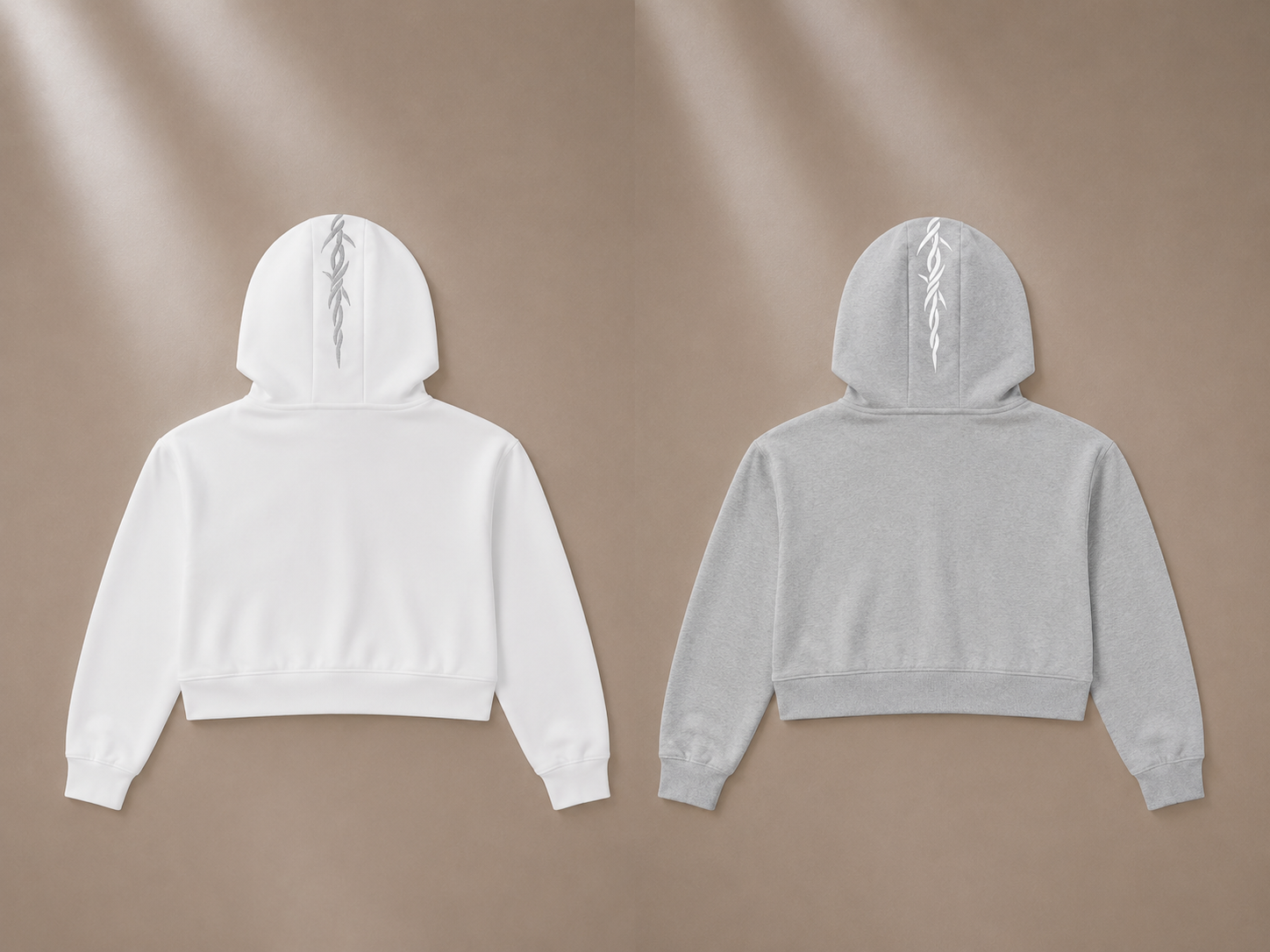 Signature Cropped Zip Hoodie