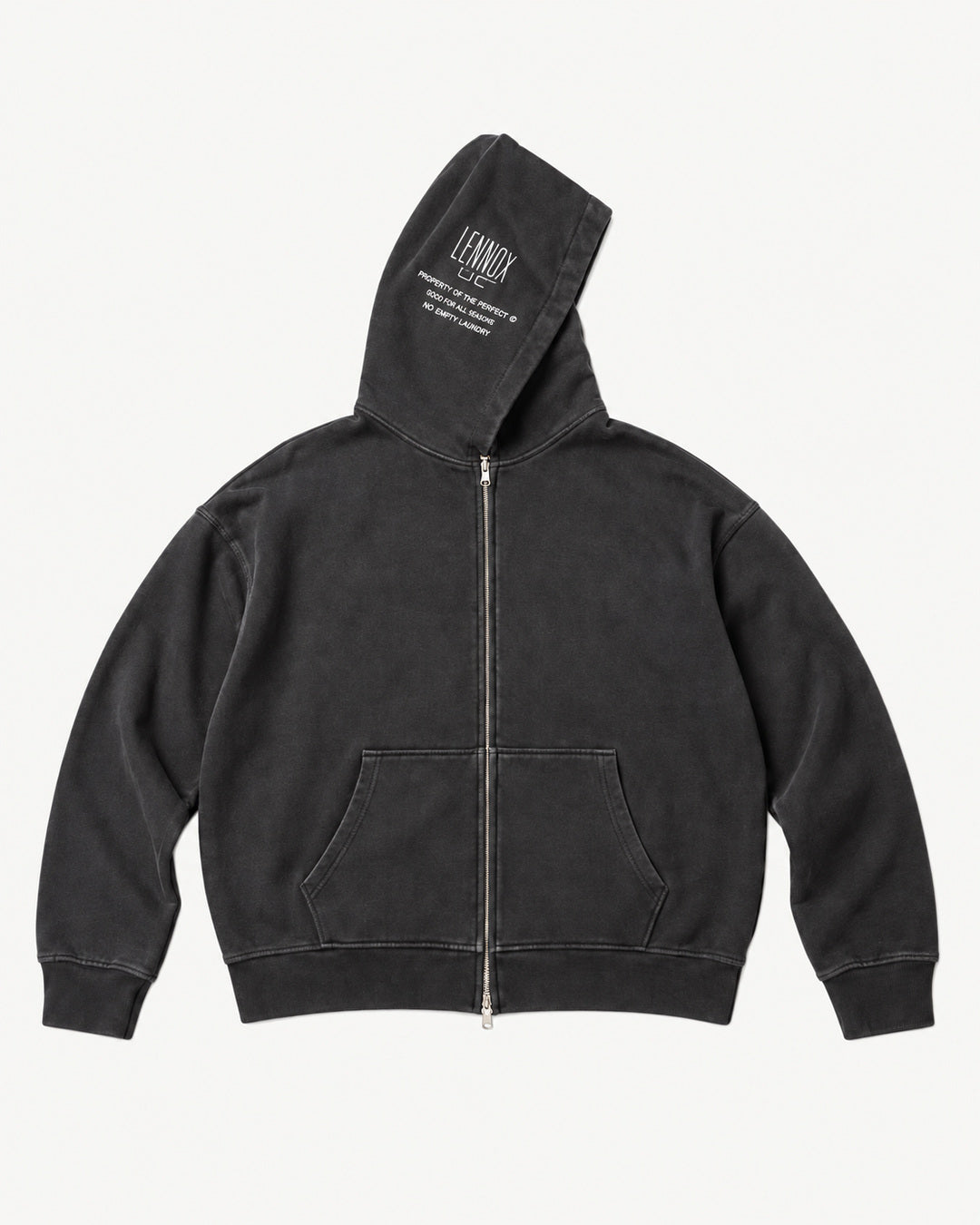 Washed French Terry Zip Hoodie