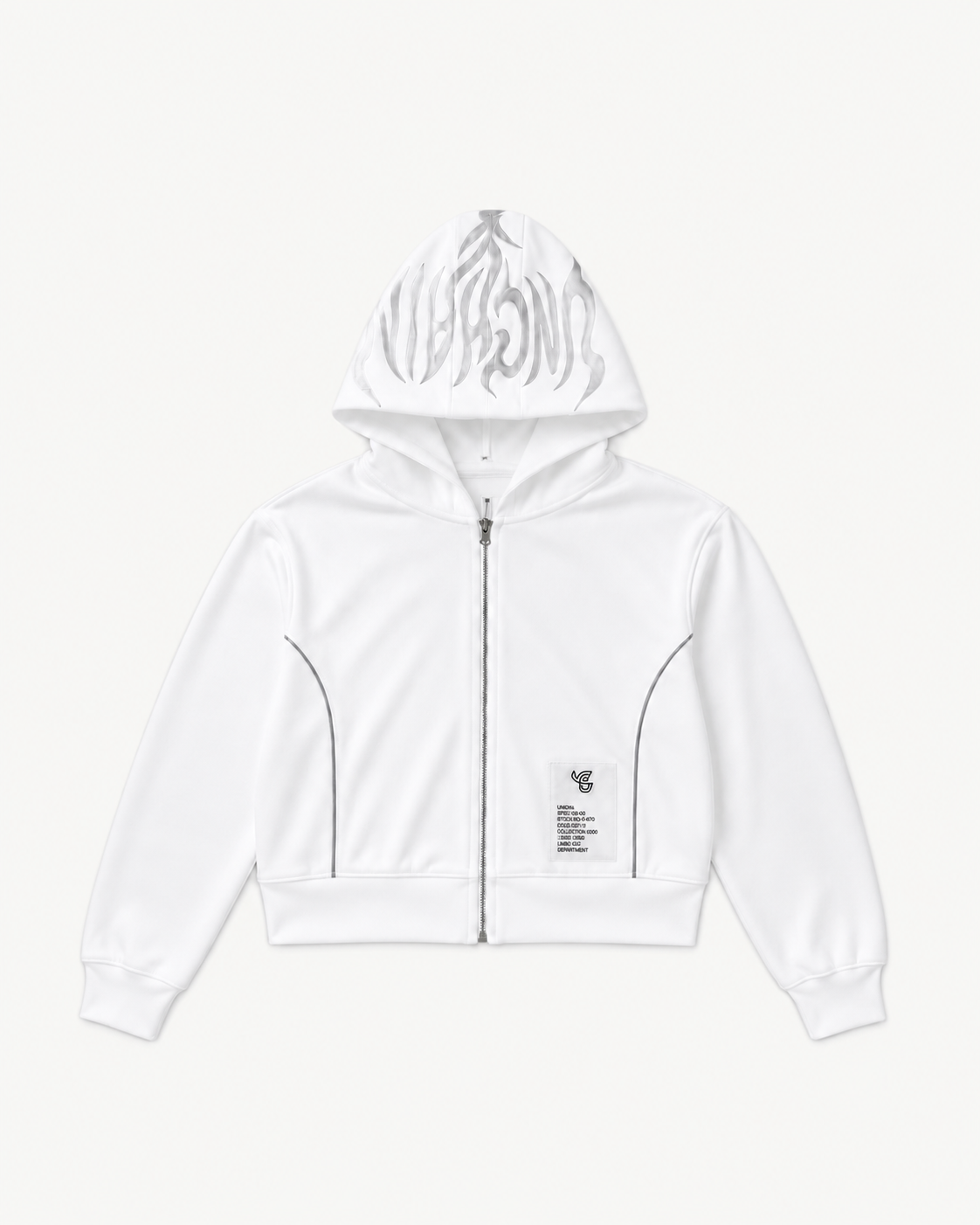 Signature Cropped Zip Hoodie